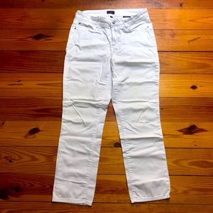 NYDJ White Skinny Jeans, EUC, 8